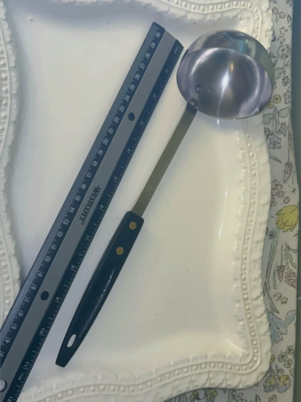 Soup Ladle Vintage with Black Handle
